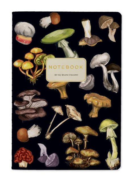 Notebook- Mushroom Black
