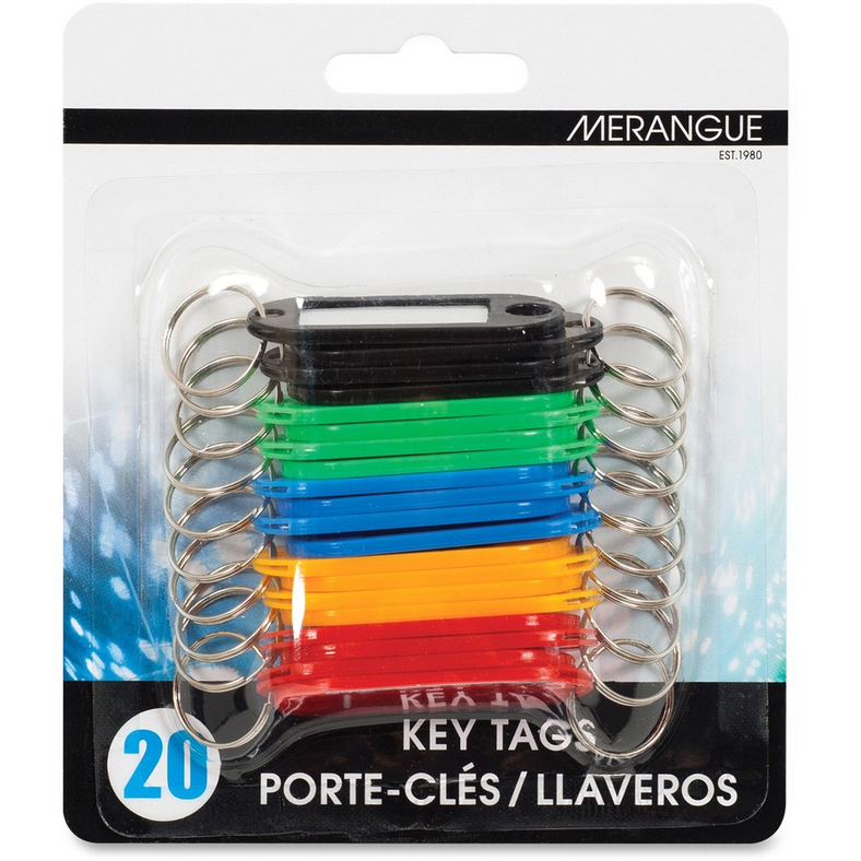 Key Tags Plastic Assorted 20pk