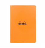 Rhodia Notebook Stapled Lined Orange
