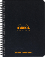 NOTEBOOK COIL DOT 8X11 BLK