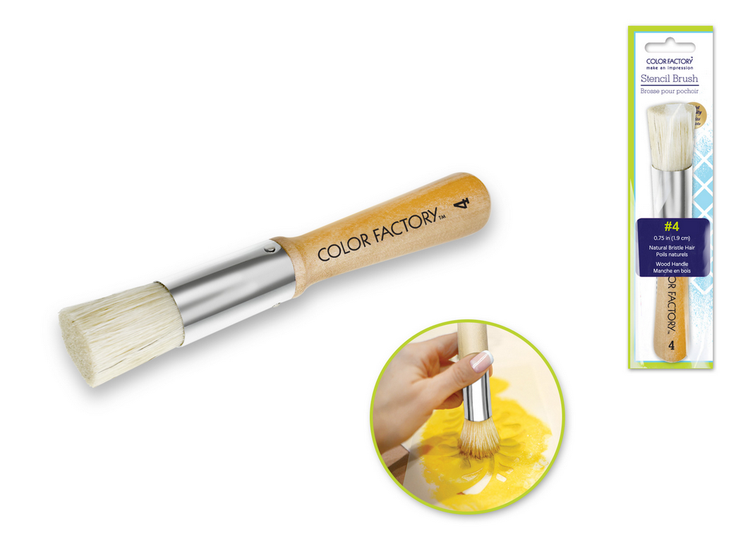 Stencil Brush 3/4inch -1.9cm