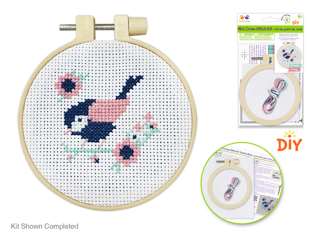 Cross Stitch Chickadee