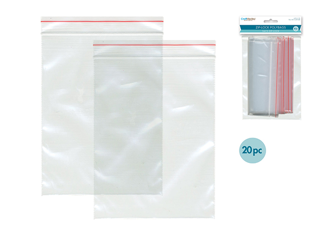 Ziplock Bags 5x7 20pk
