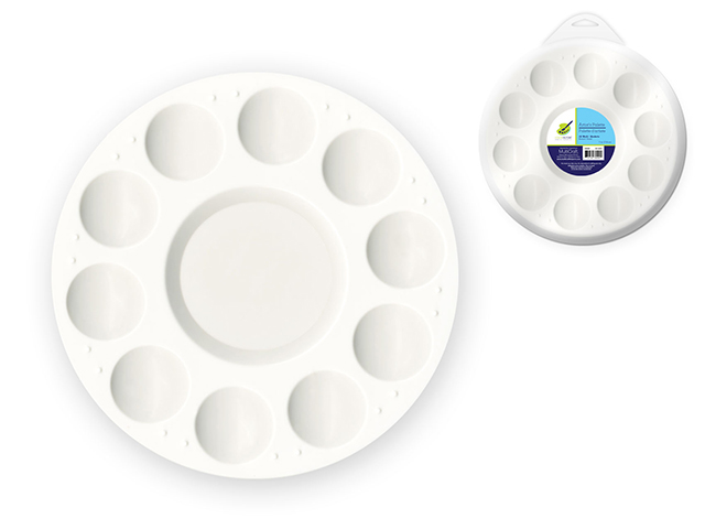 Round Plastic Palette 10 well