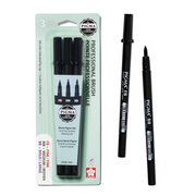 Pigma Pro Brush Pen 3 Set -Black