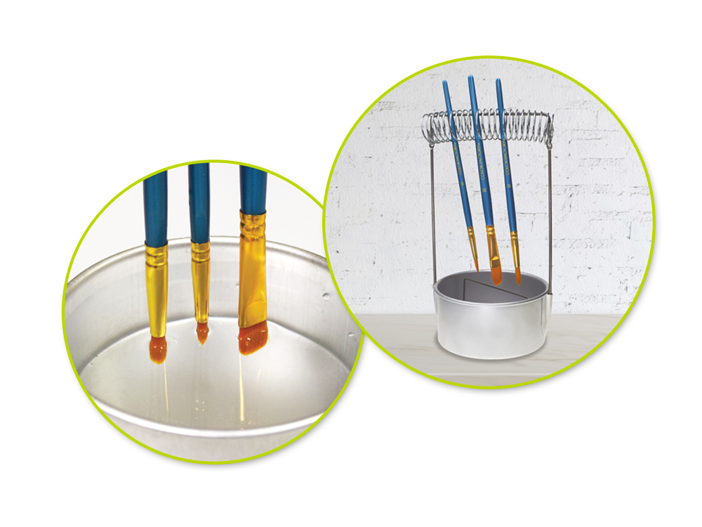 Aluminum Upright Brush Washer