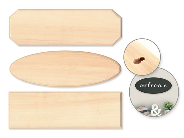 Wood Sign Plaque 4x12 Assorted