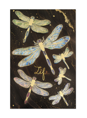Stickers 3D Foil Dragonflies
