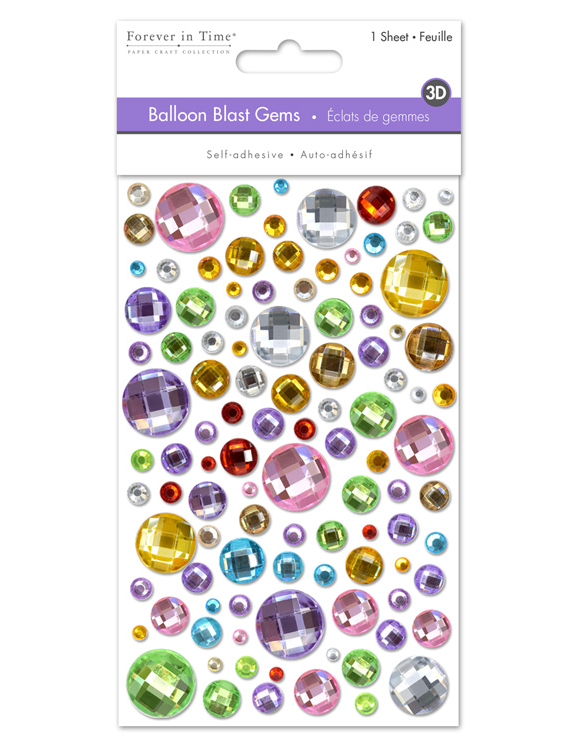 Sticky Gems 3D Balloon Multicolour
