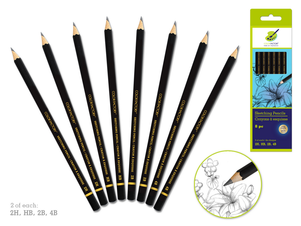 Graphite Pencils Set 8pc