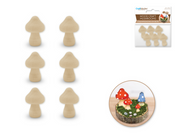 Wood Mushrooms 6pc