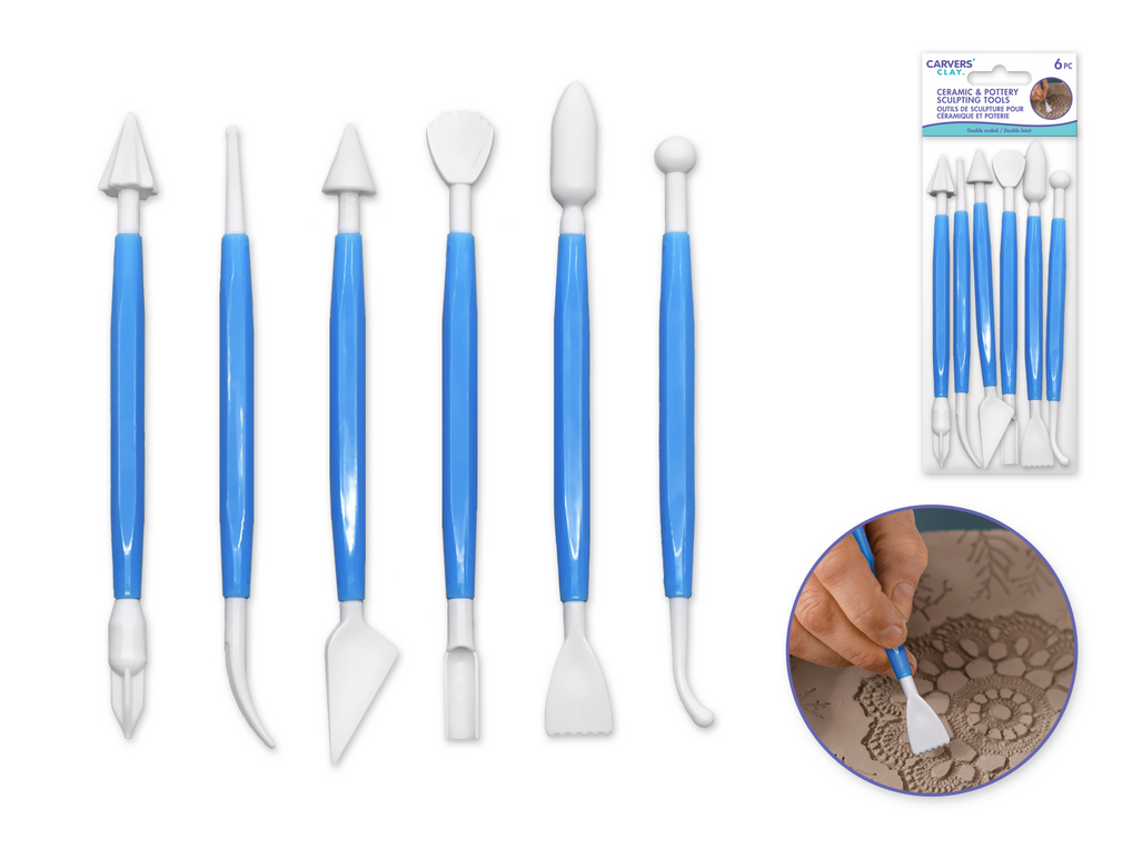 Clay Modelling Tools 6pc