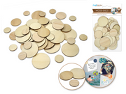 Disques de bois assortis 60 pièces