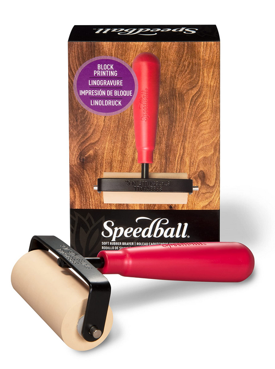 Soft Rubber Steel Brayer 3 inch