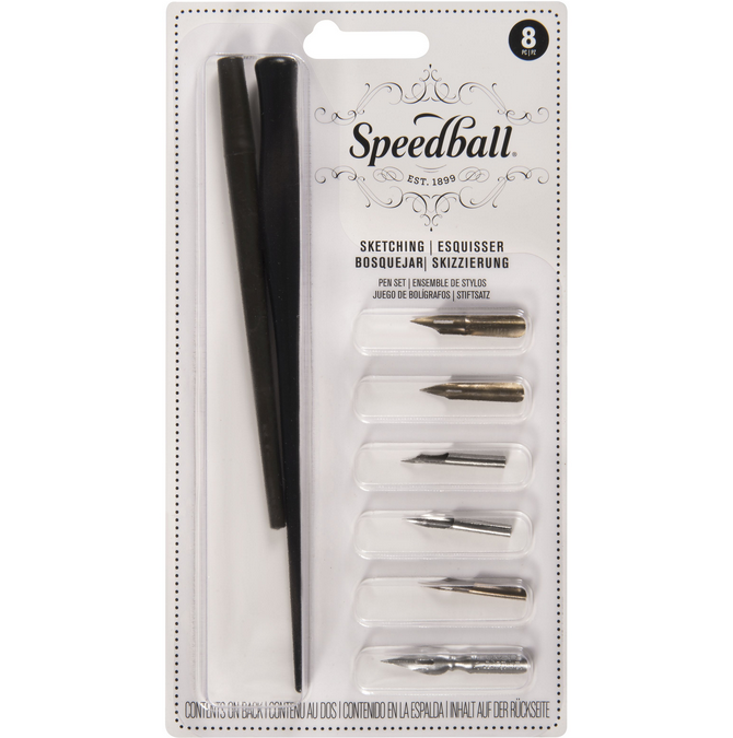 Sketching Dip Pen Set 8pc