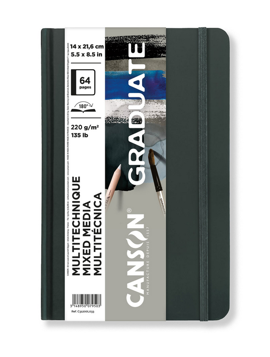 Canson Mixed Media 8x5 Grey