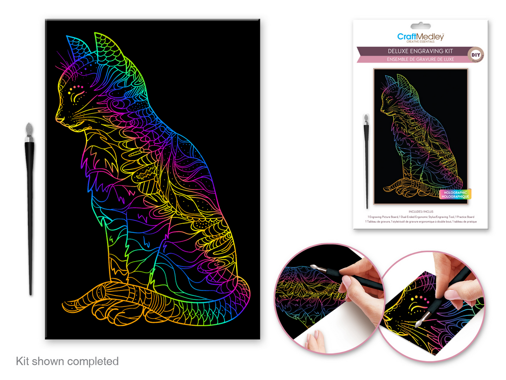 Deluxe Engraving Kit / Rainbow Cat