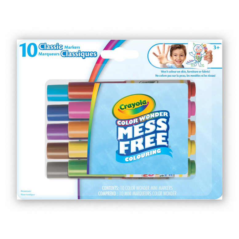 Crayola Mini Mess Free Markers 10pk