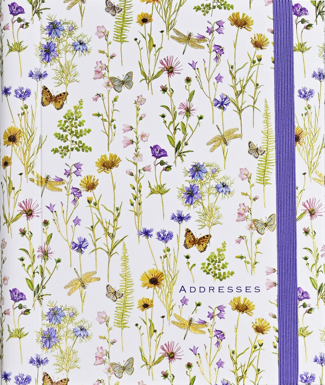 Address Book Large Wildflower Garden
