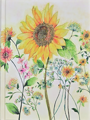 Journal relié Aquarelle Tournesol