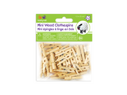 Wood Clothespins 3cm 40pk