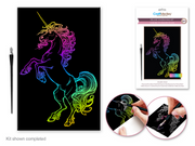 Scratch Board Kit Holographic Unicorn