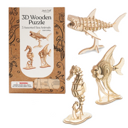 3D Wood Model Bundle Pack: Sea Animals
