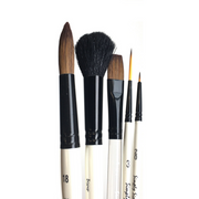 Pinceaux 5 pièces basiques aquarelle assortis
