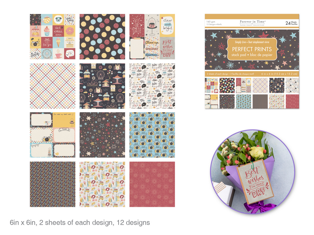 Pad 6x6" Prints 24pk Simply Live