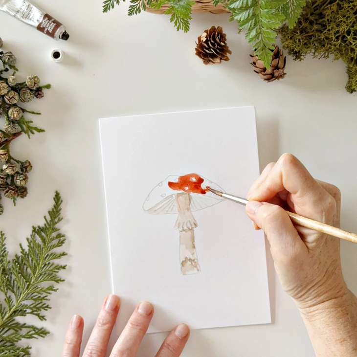 Watercolour Paintable Notecards by Emily Lex Studio