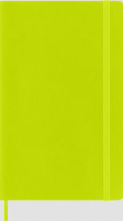 CARNET SOUPLE GD VIERGE VERT CITRON