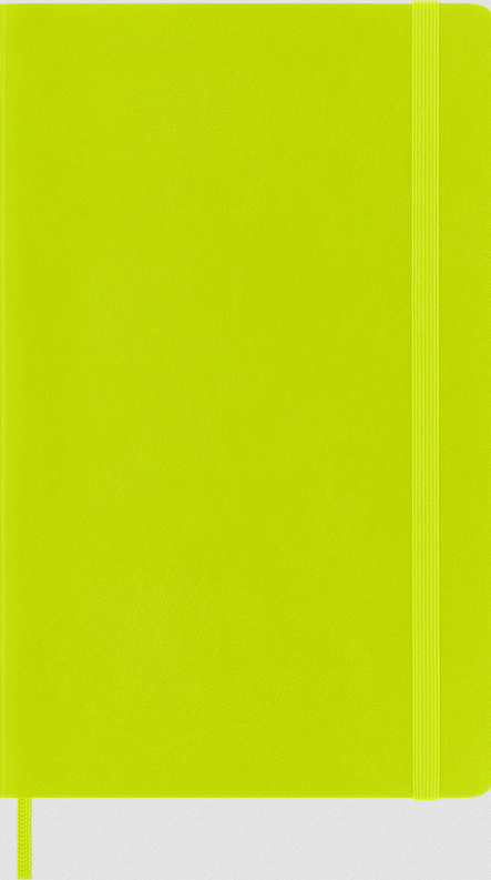 CARNET SOUPLE GD VIERGE VERT CITRON