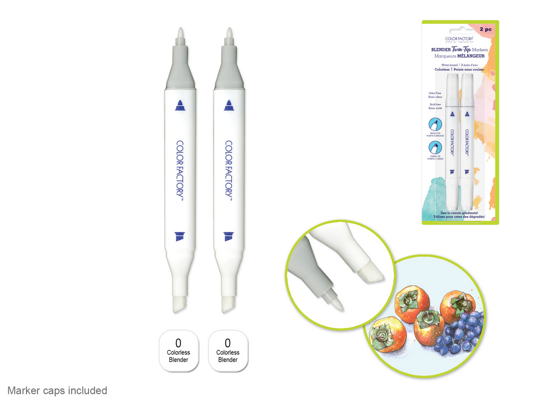 Marker 2pk Chisel Colourless Blender
