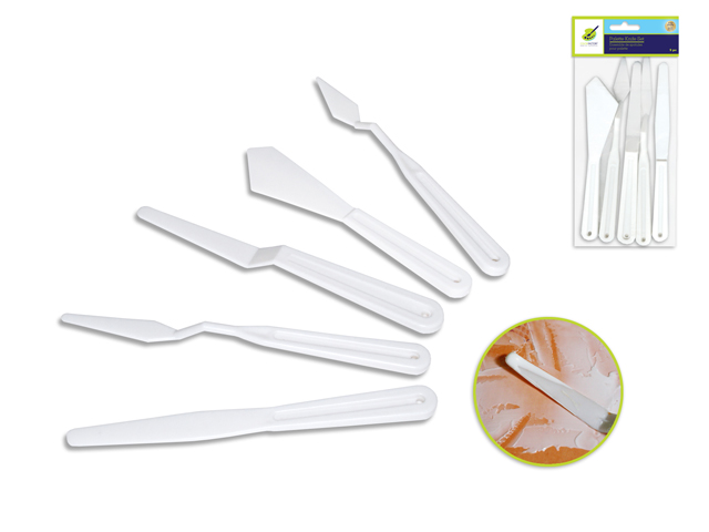 Palette Knife Plastic 5pc Set