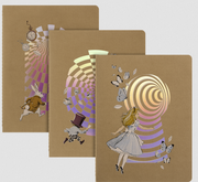 Moleskine Cahier XL Ruled 3pk- Alice in Wonderland