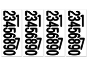 Sticker 3" Numbers Black