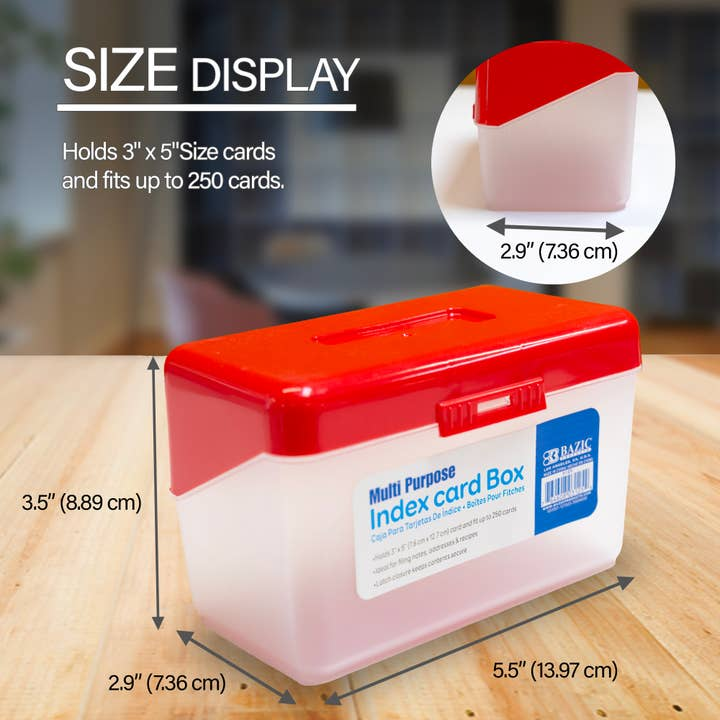 Index Card Box 3"x5"