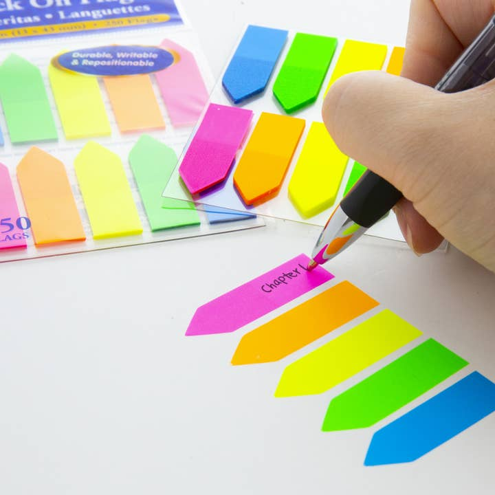 Neon Stick-on Arrow Flags