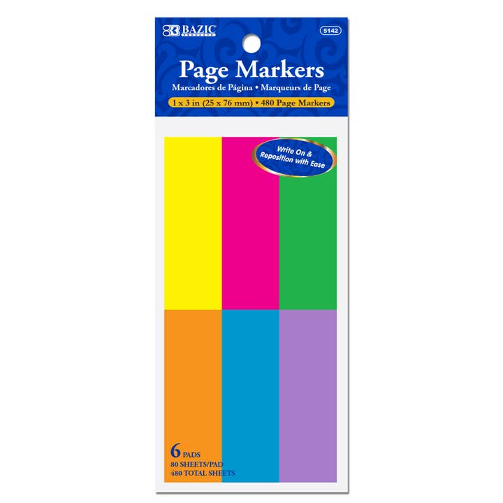 Page Markers 1'x3"