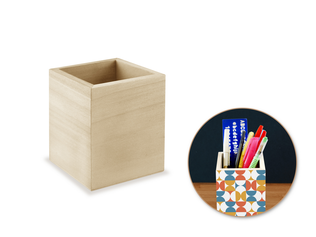 Wooden Pencil Cups