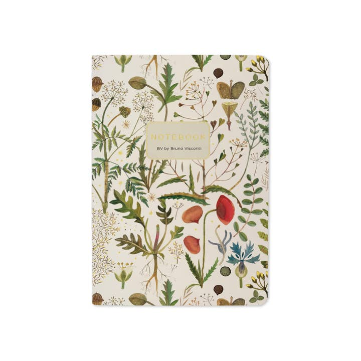 Bruno Visconti Green Flower lined notebook, image 2