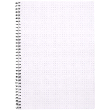 NOTEBOOK COIL DOT 8X11 BLK