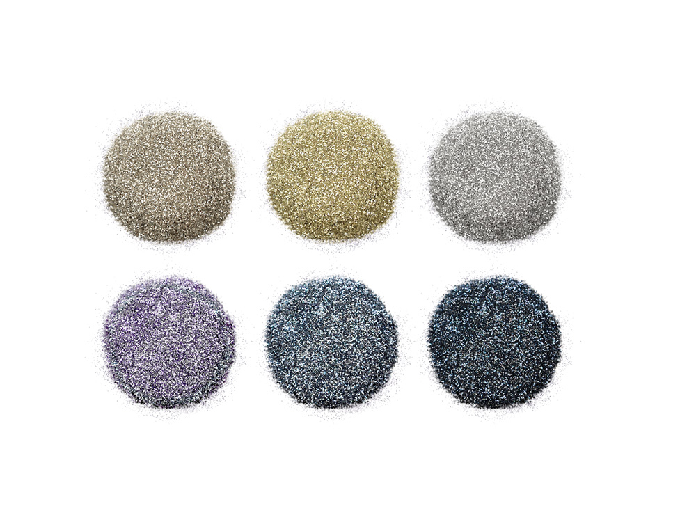 Glitter 6pk Platinum
