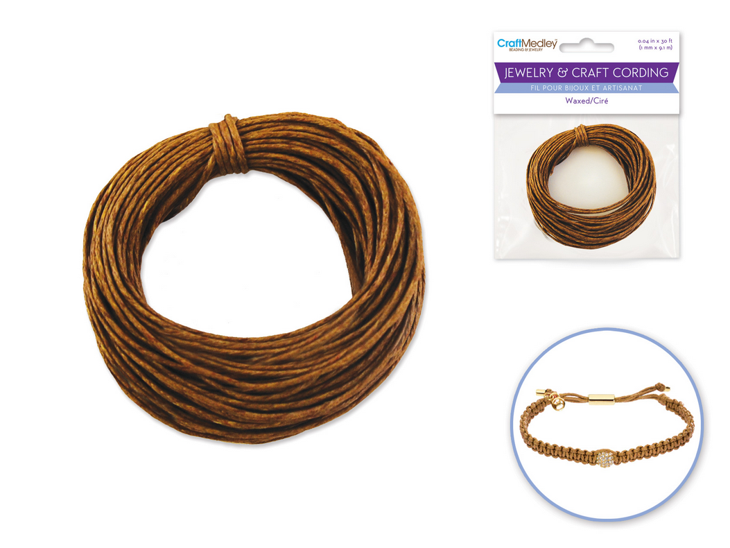 Jewelry Waxed Craft Cording