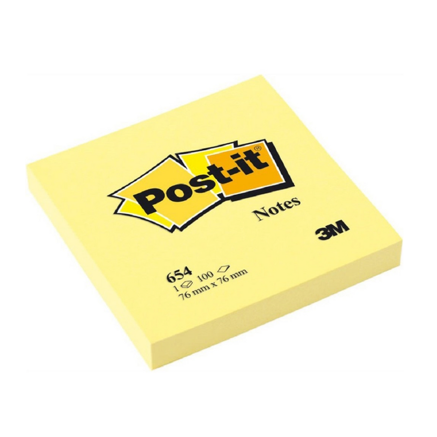 Post-it Notes 3 x 3 in, Canary Yellow, 100-sheet pad