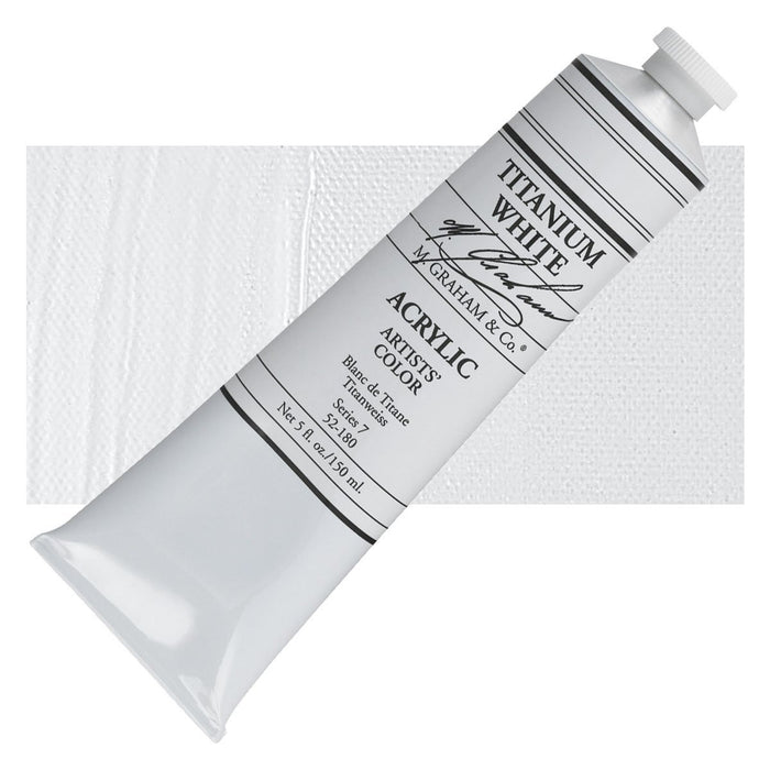 M. Graham Acrylic Titanium White 5oz tube