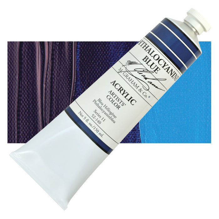 M. Graham Acrylic Phthalocyanine Blue 5oz tube