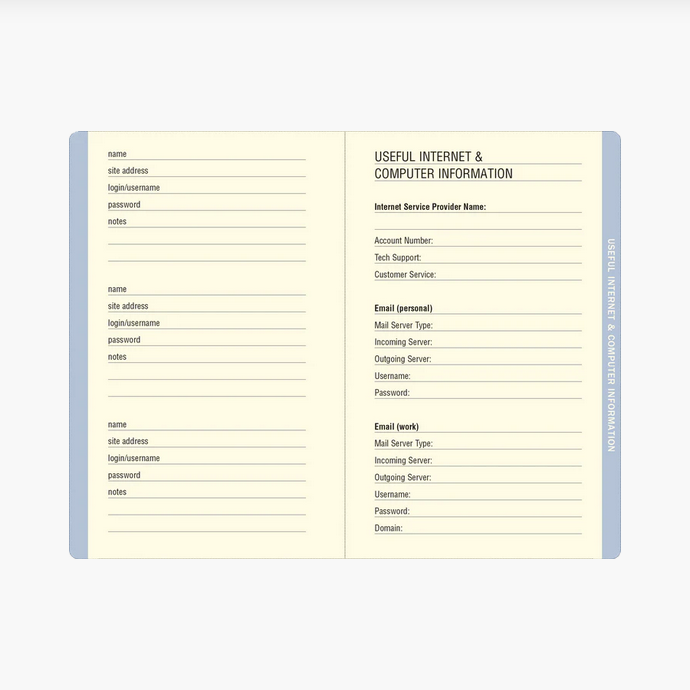 Internet Logbook 4x5inch Agate