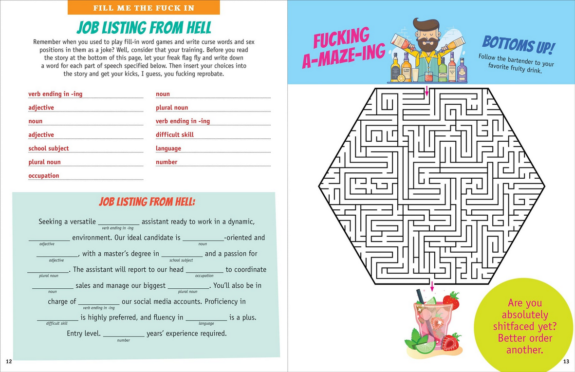 Adult Activity Book -It's All Fun & Games