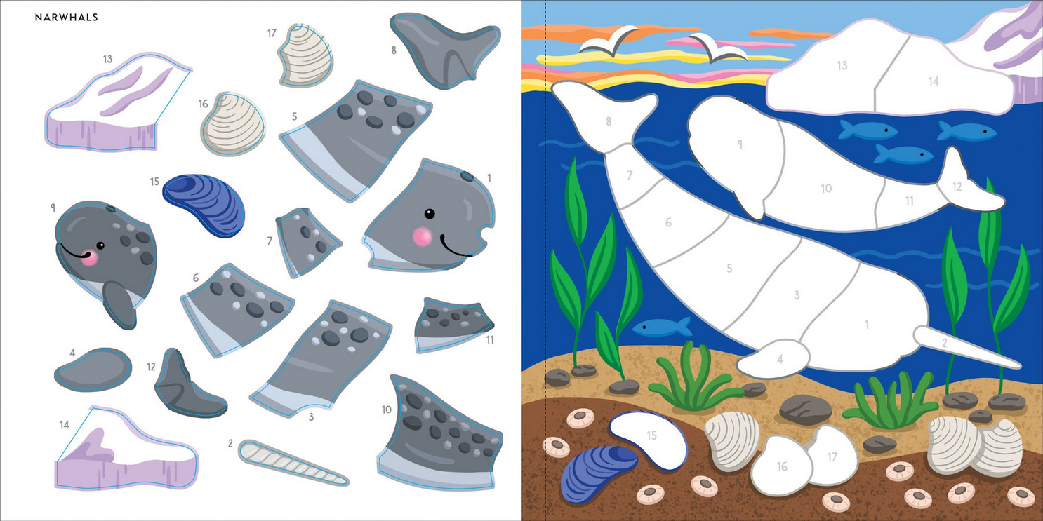 Color-by-Sticker Under The Sea